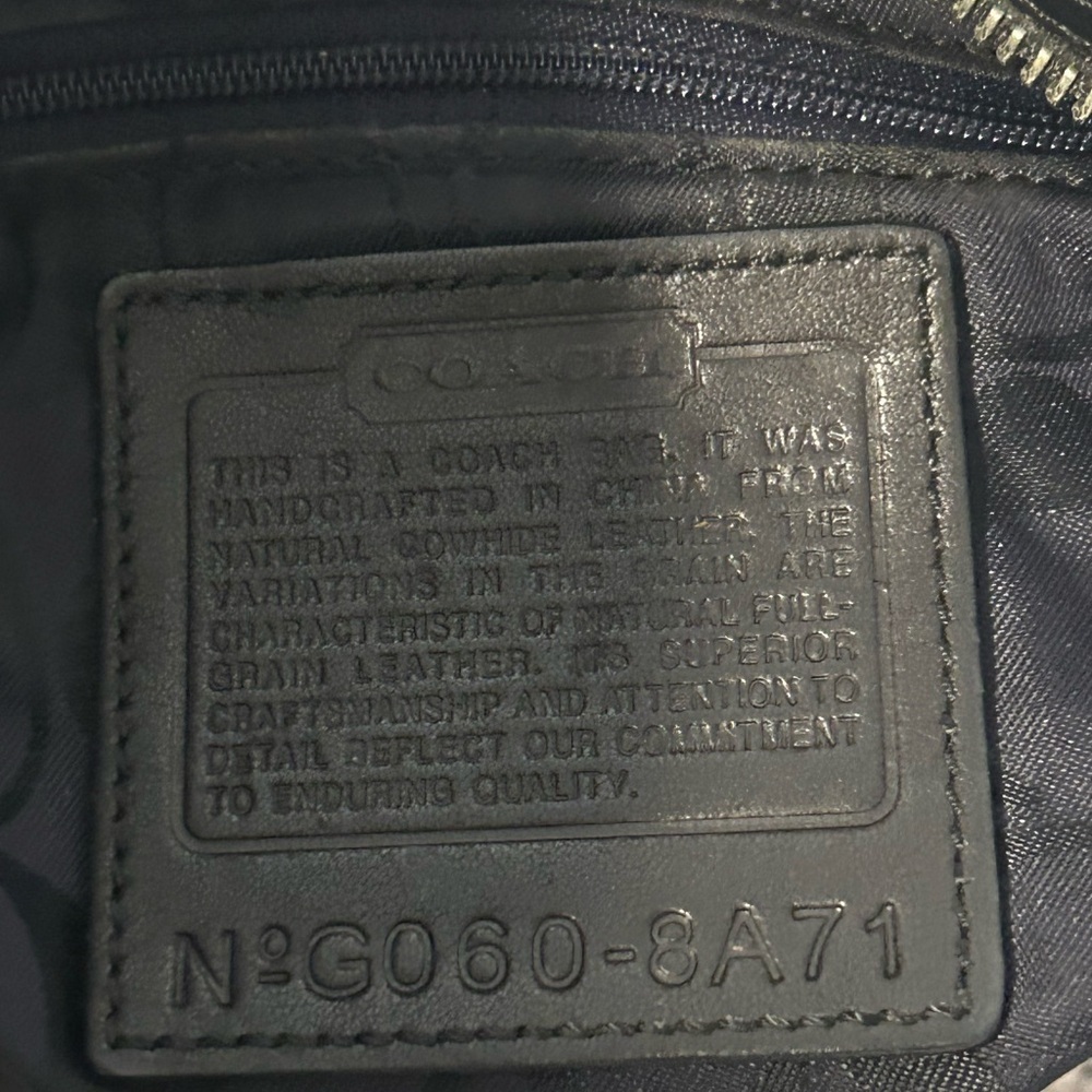 Coach Black Leather Shoulder Bag Buckle Classic Structured Luxury bag - Picture 8 of 10